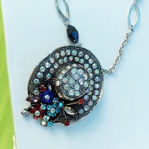 Elegant Multi-Color Pendant Necklace